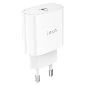 Сетевое зарядное устройство Hoco C94A Metro single port PD20W, Белый