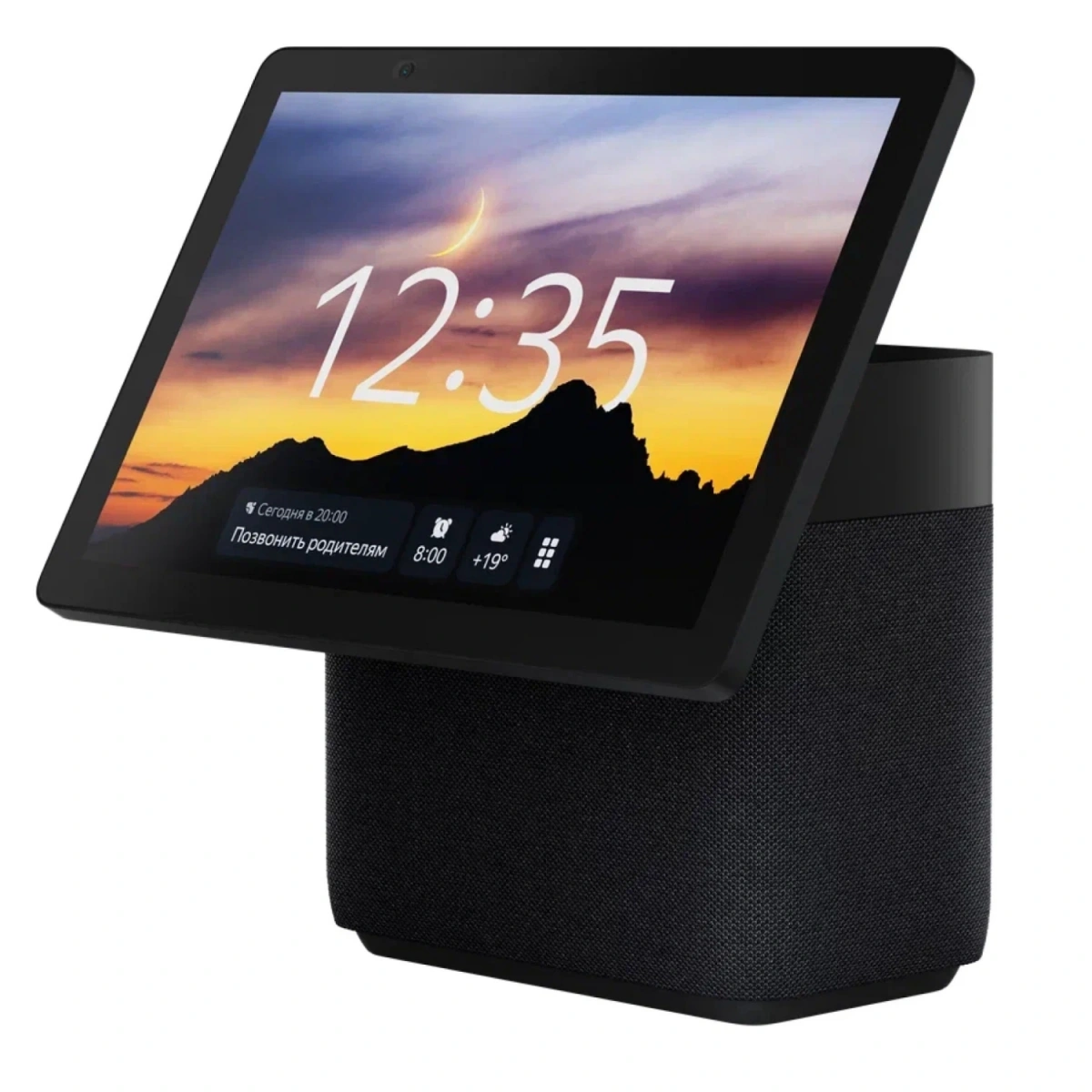 Умная колонка Яндекс Станция Дуо Макс c Zigbee YNDX-00055BLK, Чёрная. Фото 1