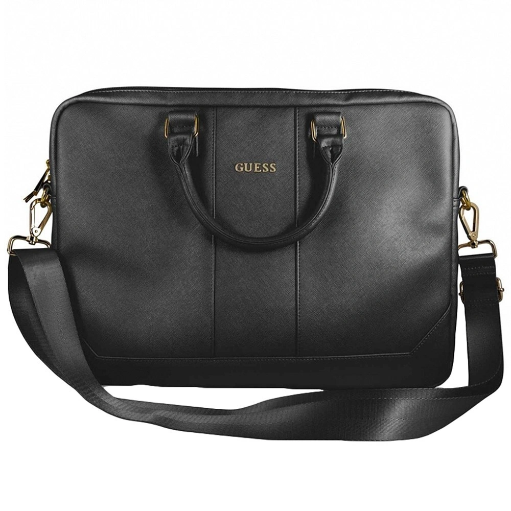 Сумка для ноутбука Guess Saffiano Bag для ноутбуков 13"/15"/16", Чёрная (GUCB15TBK). Фото 1