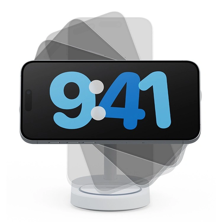 Беспроводная зарядная станция EnergEA Bazic GoMag Station 2, White (GM-STNQI2-WHT). Фото 4