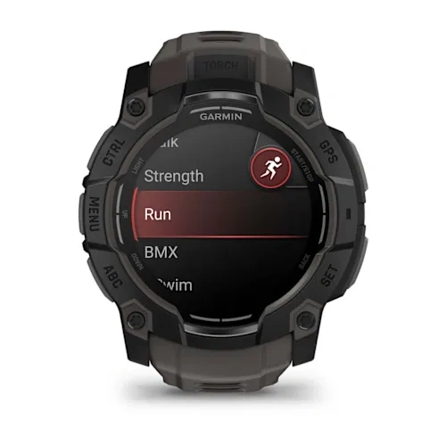 Умные часы Garmin Instinct 3 50mm, Amoled, Black with Charcoal Band (010-03020-40). Фото 2