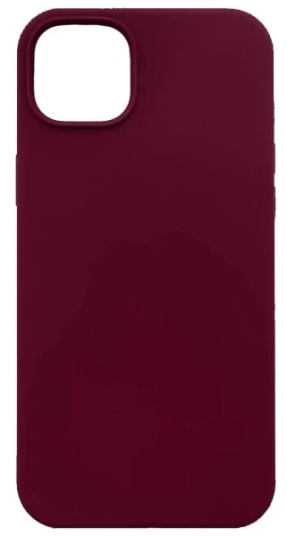 Накладка Silicone Case для iPhone 14, Винная. Фото 1