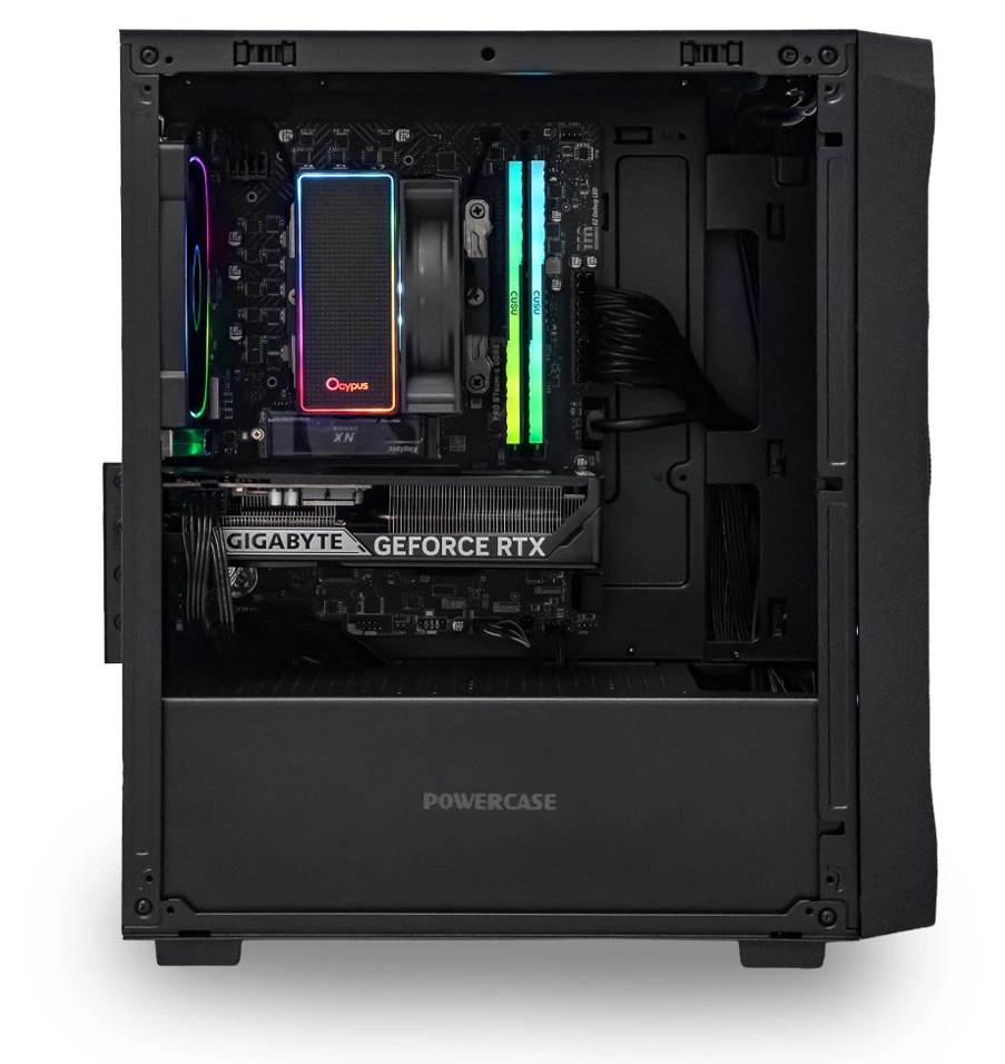 Системный блок CORE M (SM06 Intel Core i5-12400F, 32Гб DDR4, RTX5060, SSD 1Тб M.2, MSI B760M-E, 650Вт). Фото 2