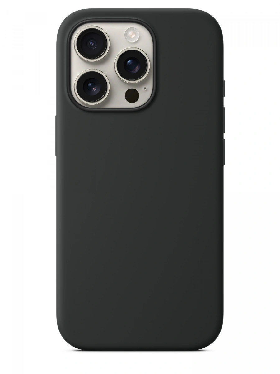 Накладка для iPhone 16 Pro Max Silicone Case With MagSafe, Black. Фото 3