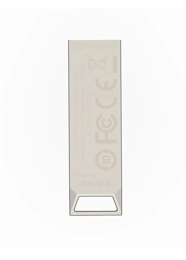 Накопитель Wiwu Infinite USB 2.0 Flash Drive 16Gb, Silver (Wi-FD002). Фото 3