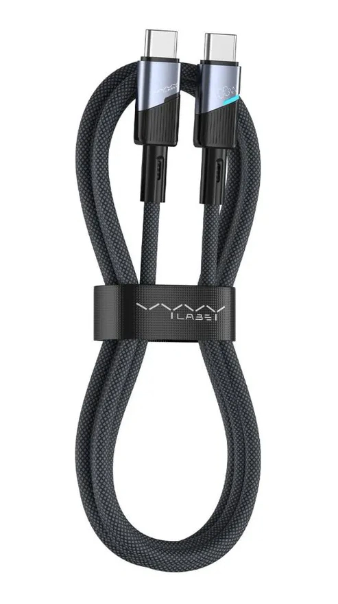 Кабель Vyvylabs Superb Series Fast Charging Cable Type-C to Type-C 100W, 2м, Серый (VCJLCC101-GY). Фото 1