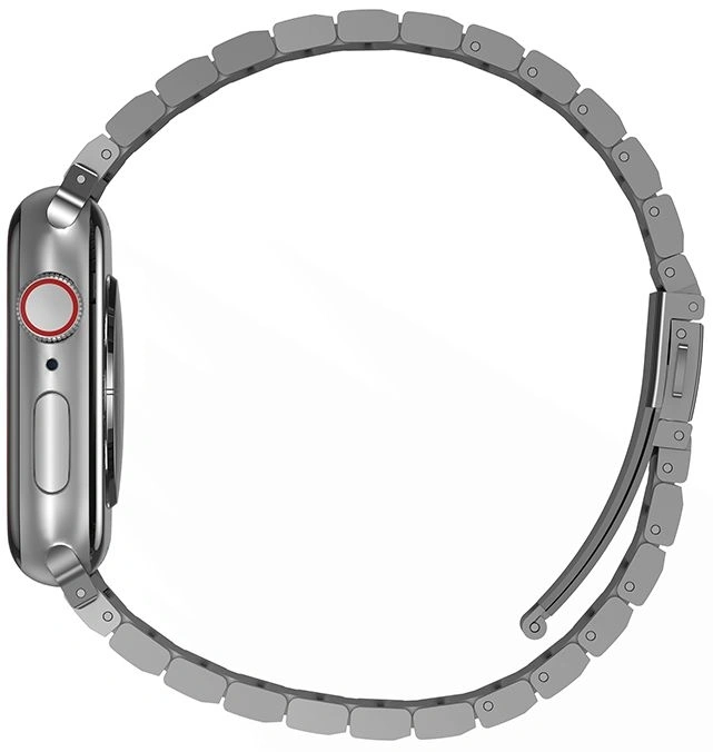 Ремешок Uniq Strova Strap Link Steel для Apple Watch 44/45/46/49мм, Silver (44MM-STRVSIL). Фото 3
