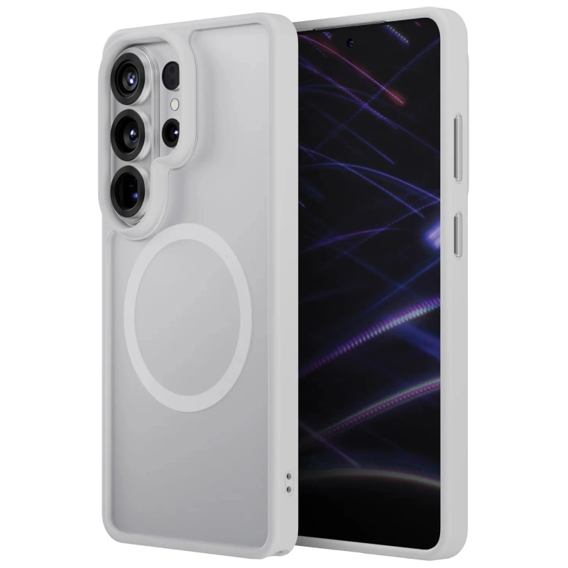 Накладка Uniq Veren Frosted Shield (MagSafe) для Samsung Galaxy S26 Ultra, Chalk Frost (GS26UHYB-VERCHFRST). Фото 2