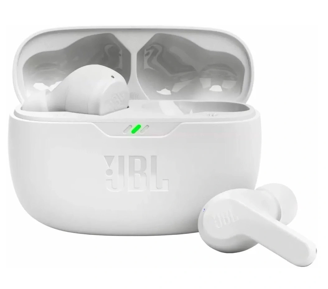 Беспроводные наушники JBL Wave Beam, Белые (JBLWBEAMWHT). Фото 1