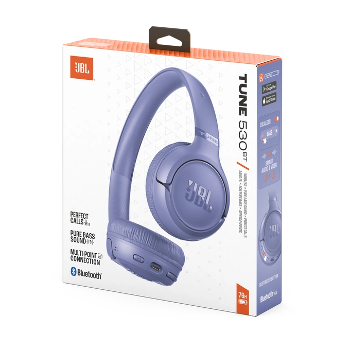Беспроводные наушники JBL Tune 530BT, Фиолетовые. Фото 8