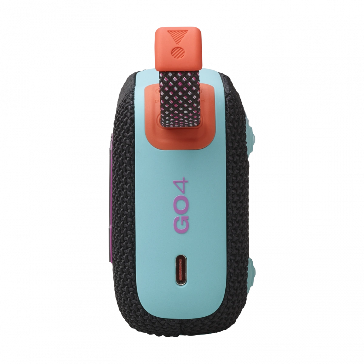 Беспроводная акустика JBL Go 4 Чёрно-оранжевая. Фото 4