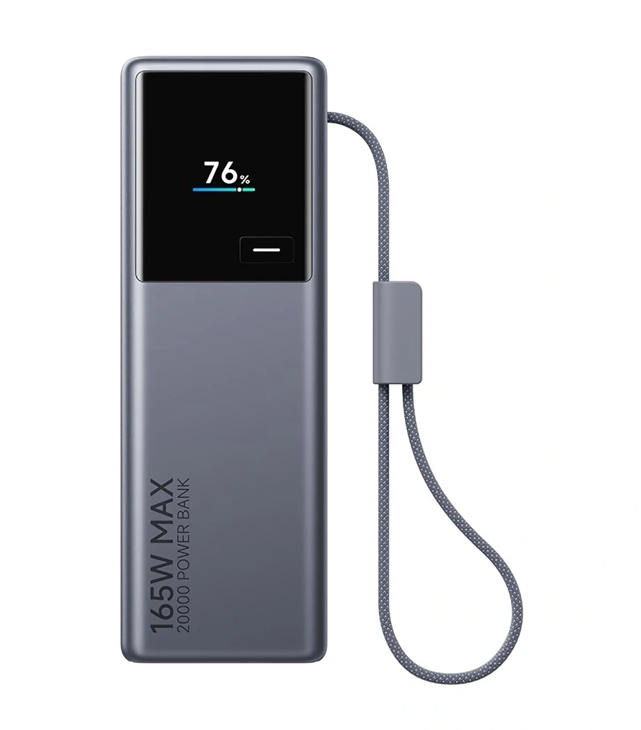 Внешний аккумулятор XiaoMi Power bank 165Вт 20000 мАч (PB2165), Тёмно-серый (BHR08F7CN). Фото 2