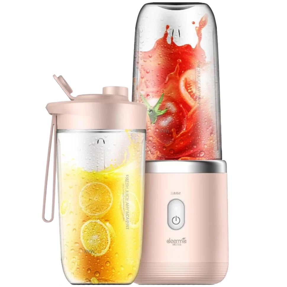 Блендер Deerma Mini Juice, Pink (DEM-NU05). Фото 1