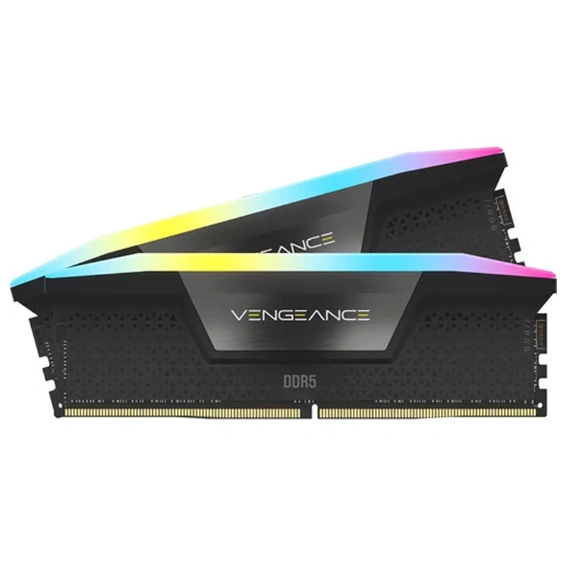 Оперативная память Corsair Vengeance RGB 32ГБ DDR5-6000 DIMM, CL-36-44-44-96, Чёрный (CMH32GX5M2E6000C36). Фото 1