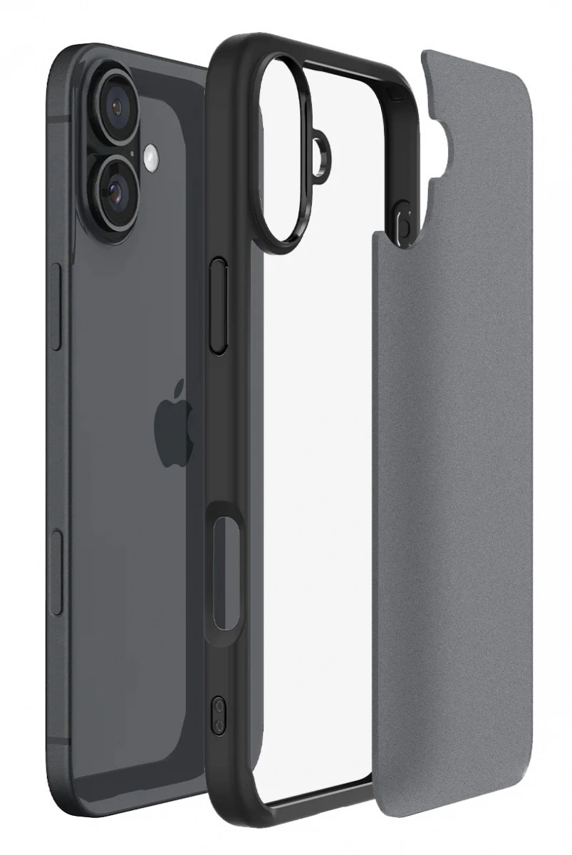 Накладка Spigen Ultra Hybrid для iPhone 16, Frost Black (ACS08200). Фото 4