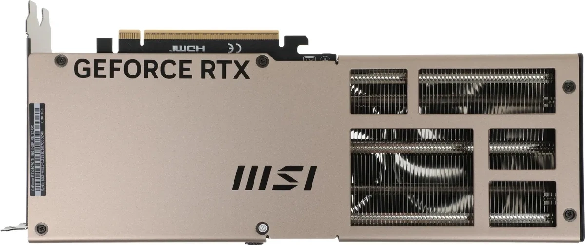 Видеокарта MSI GeForce RTX 5070 Ti INSPIRE 3X 16Гб GDDR7 256 bit PCIe 5.0. Фото 3