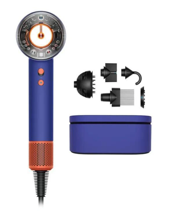 Фен Dyson Supersonic Nural HD16, Vinca Blue/Topaz (Подарочный кейс для хранения). Фото 1