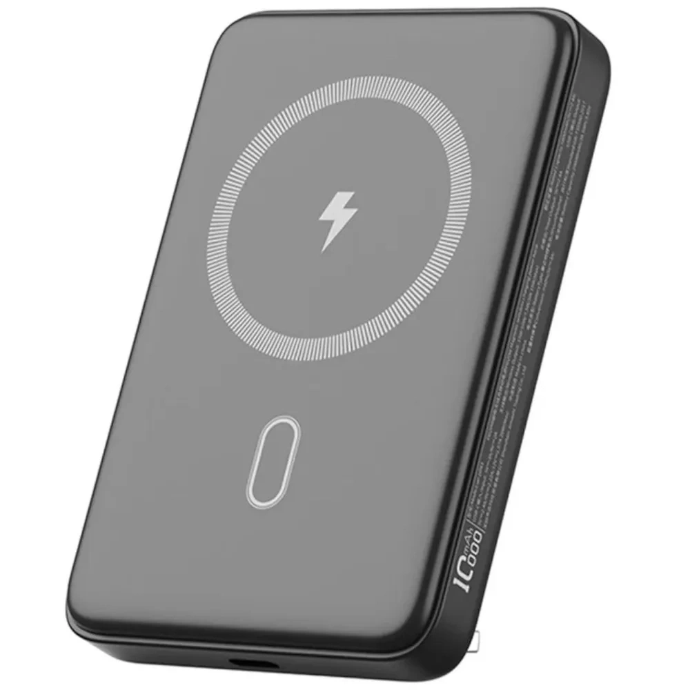 Внешний аккумулятор Wiwu Wi-P043 Magnetic Power Bank 10000 mAh 20W, Чёрный. Фото 1