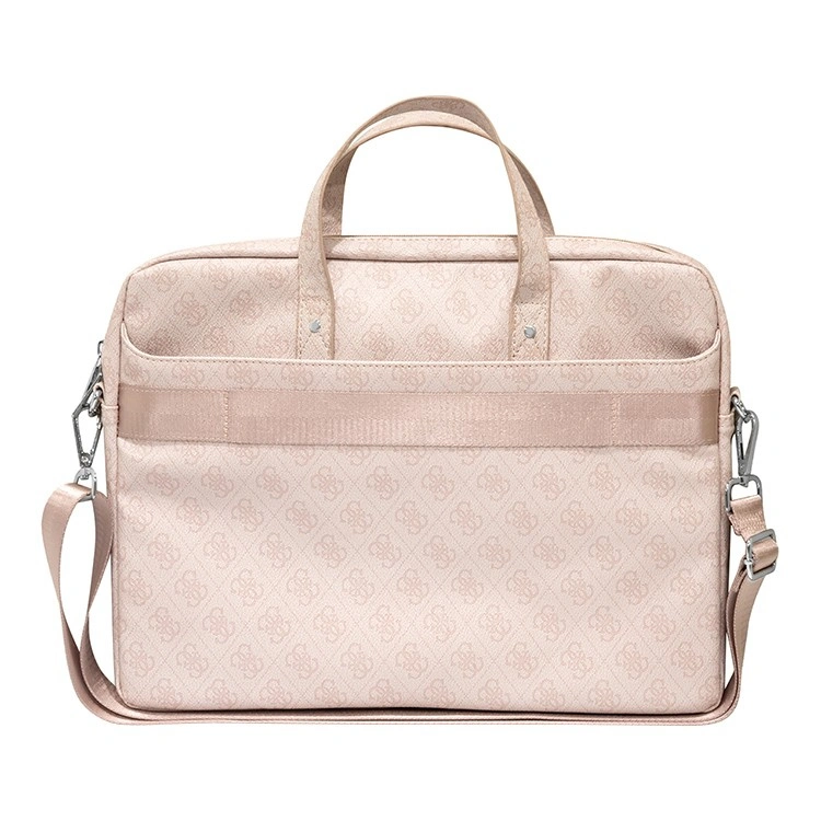 Сумка для ноутбука Guess 4G Bag with Triangle metal logo для ноутбуков 13/"15"/16", Pink (GUCB15P4TP). Фото 2