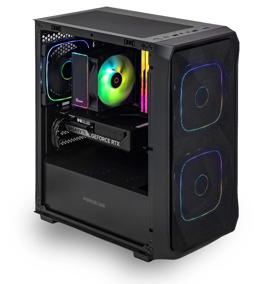 Системный блок CORE M (SM06 Intel Core i5-12400F, 32Гб DDR4, RTX5060, SSD 1Тб M.2, MSI B760M-E, 650Вт). Фото 1