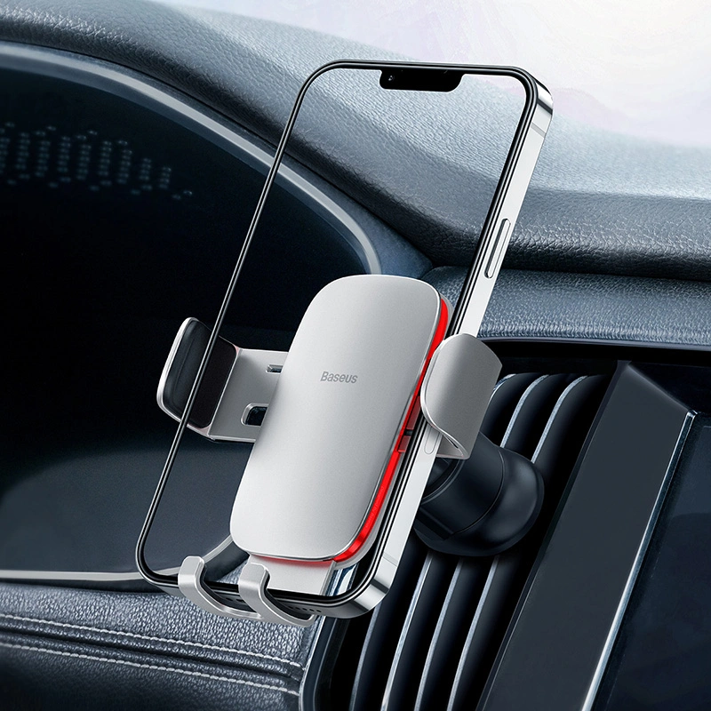 Держатель Baseus Metal Age II Gravity Car Mount, Silver (SUJS000012). Фото 7