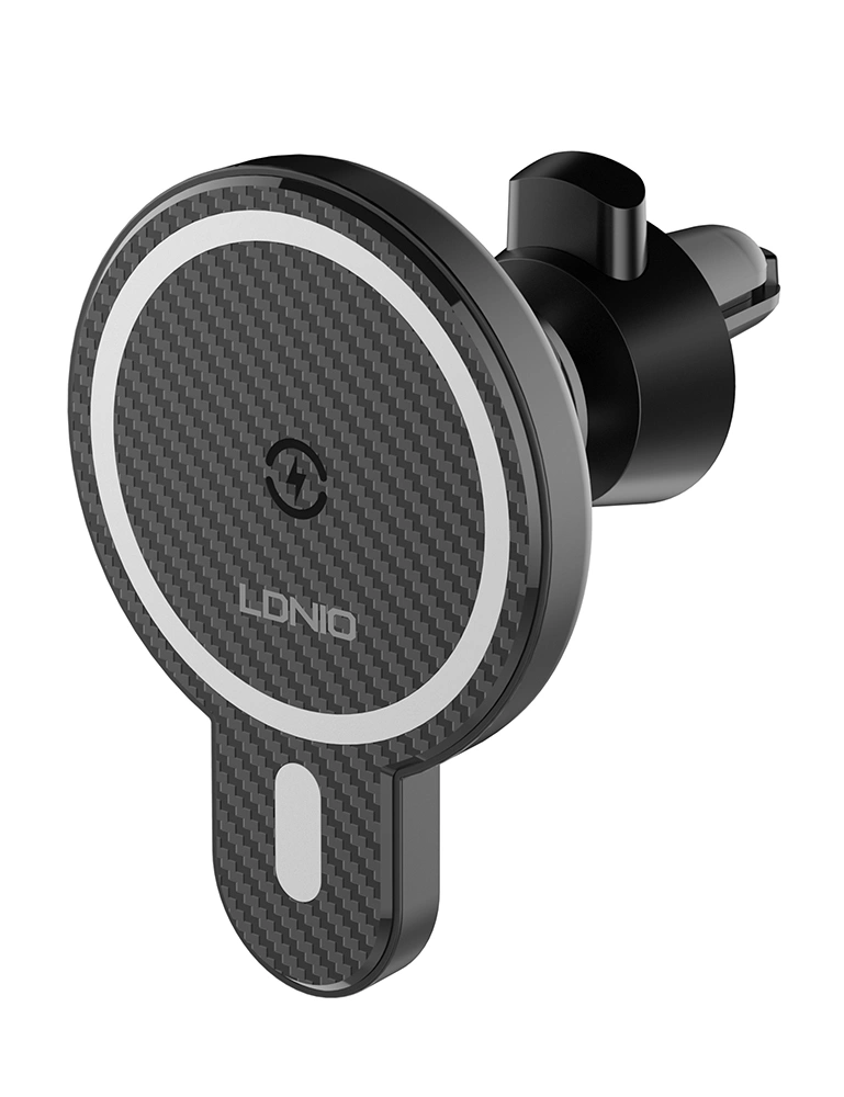 Держатель с беспроводной зарядкой LDNIO 15W Magnetic Wireless Charging (MA20). Фото 3