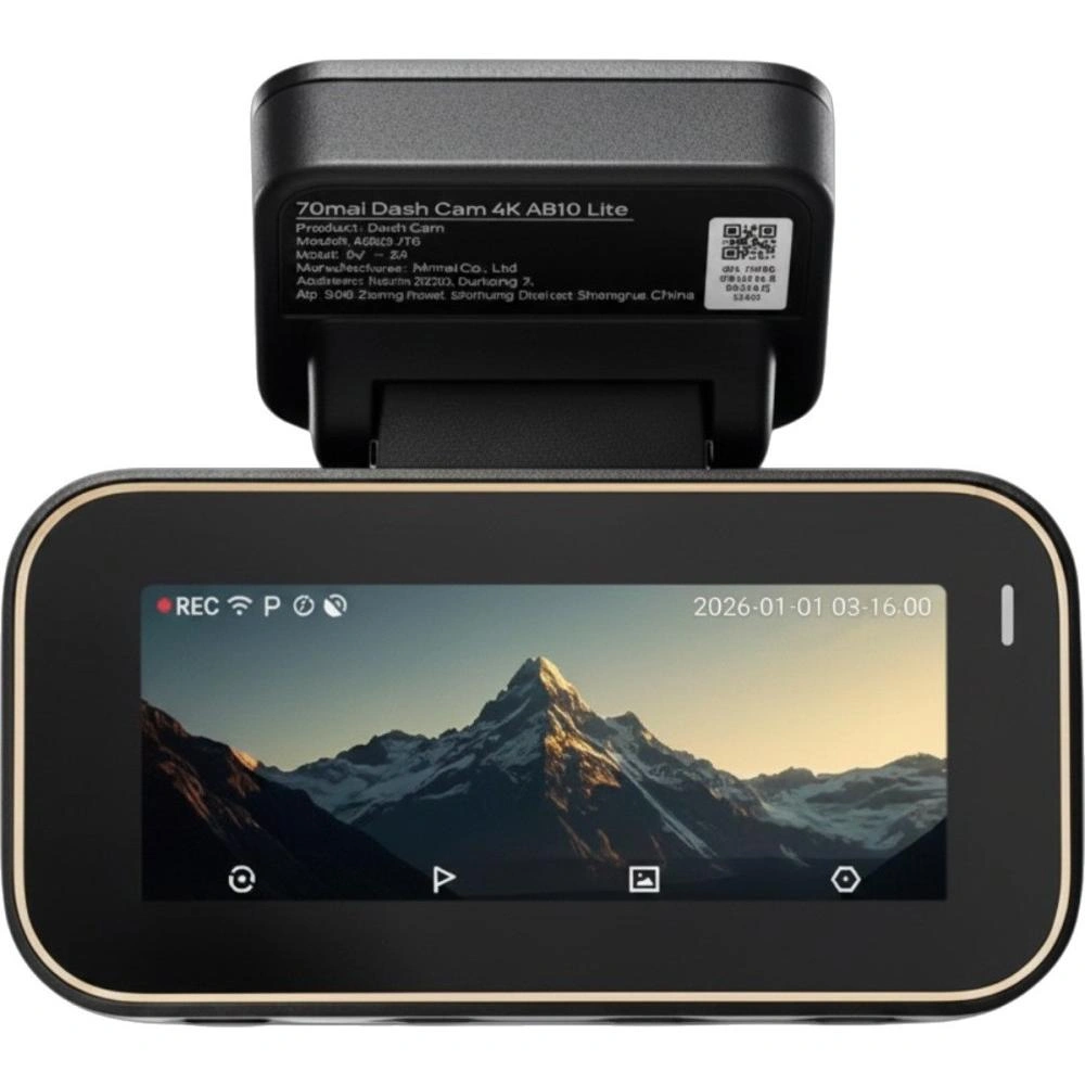 Видеорегистратор 70mai Dash Cam 4K A810 Lite, Чёрный (A810LITE). Фото 1