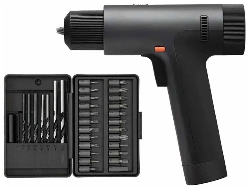 Аккумуляторная дрель-шуруповерт XiaoMi Mijia Electric Smart Drill MJWSZNJYDZ001QW, Чёрная (BHR4553CN). Фото 1
