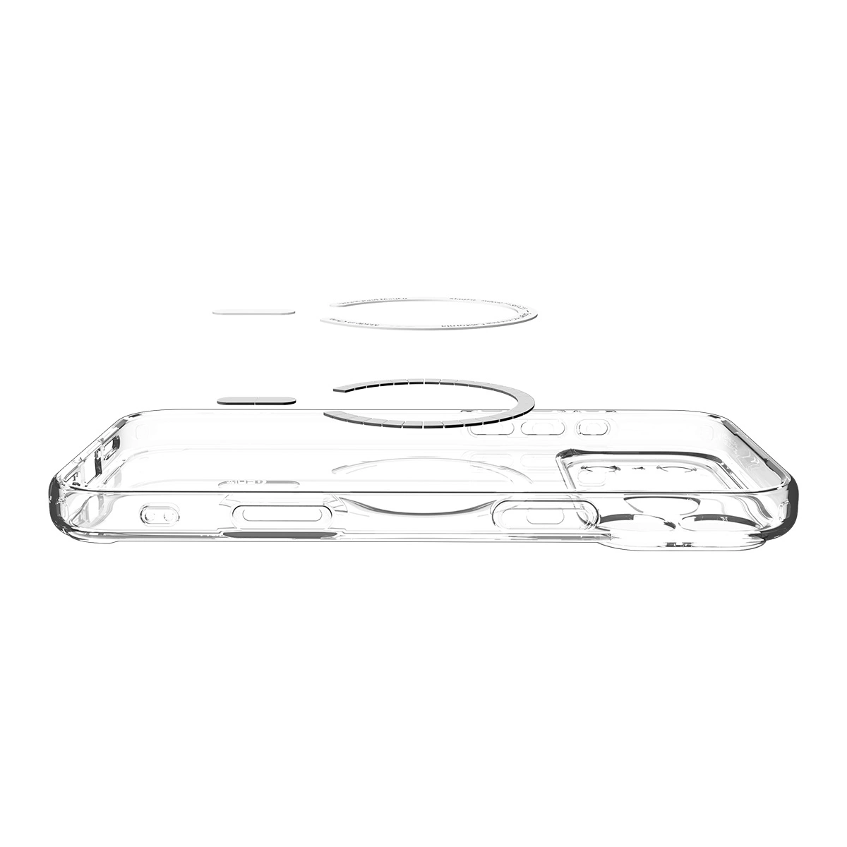 Накладка Spigen Ultra Hybrid MagSafe для iPhone 17 Pro Max, Прозрачно-белая (ACS10282). Фото 7