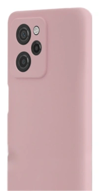 Накладка Silicone Case Logo для Poco X5 Pro 5G, Пудровая. Фото 1