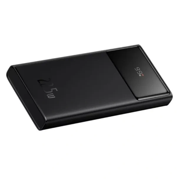 Внешний аккумулятор Baseus Star-Lord Digital Display Fast Charge Power Bank 10000mAh 22.5W с кабелем USB-C 3A 0.3m, Чёрный (PPXJ100001). Фото 2