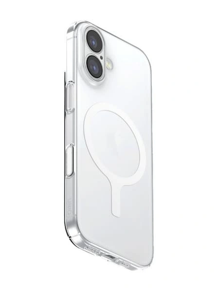 Накладка Uniq AirSuit MagSafe для iPhone 17, Glossy Clear/White (IP6.3(2025)-ASMGCLRW). Фото 3