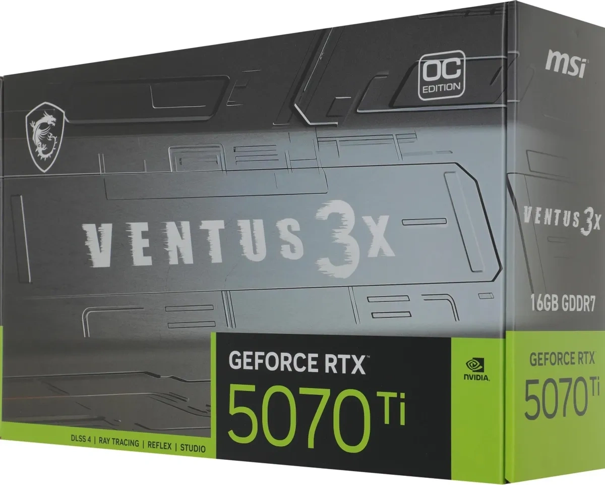 Видеокарта MSI GeForce RTX 5070 Ti VENTUS 3X OC. Фото 7