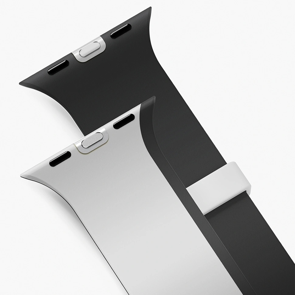 Ремешок Uniq для Apple Watch 44/45/49мм Revix IV reversible Magnetic, Mist Grey/Black (49MM-REV4MGRYBLK). Фото 3