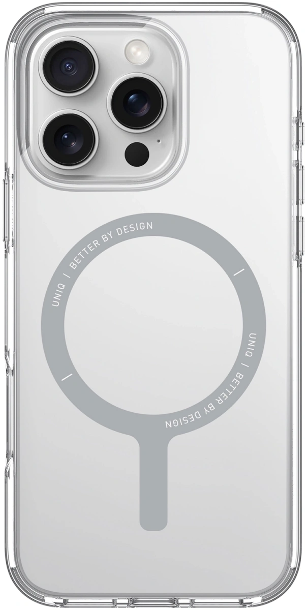 Накладка Uniq для iPhone 16 Pro Clario (MagSafe), Clear (IP6.3P(2024)-CLARMCLR). Фото 1