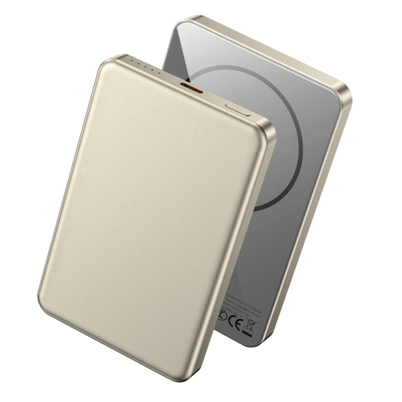 Внешний аккумулятор Wiwu Ultra Thin Magnetic 5000mAh, Gold (Wi-P15). Фото 2