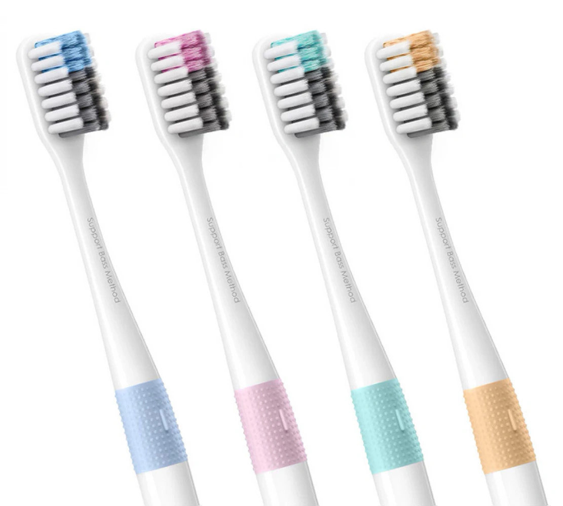 Набор зубных щеток XiaoMi Dr.Bei Colors 4шт (NUN4006RT/NUN4043RT). Фото 2