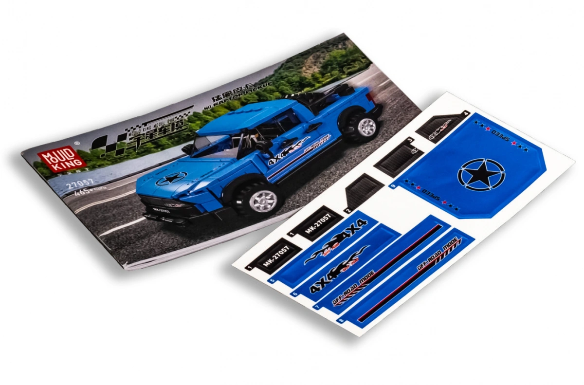 Конструктор Mould King Models 27057. Ford F150 SVT RAPTOR, 465 деталей. Фото 7