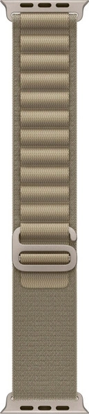 Apple Watch Ultra 2 GPS+Cellular 49mm, ремешок "Olive Alpine Loop" размер S 130-160 mm (MREX3). Фото 3