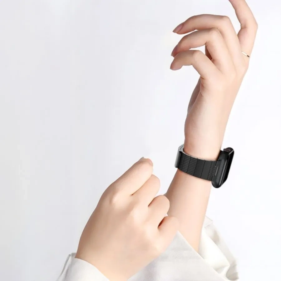 Ремешок Wiwu для Apple Watch 38/40/41/42мм Carbon Fiber Pattern Magnetic, Black (Wi-WB009). Фото 4