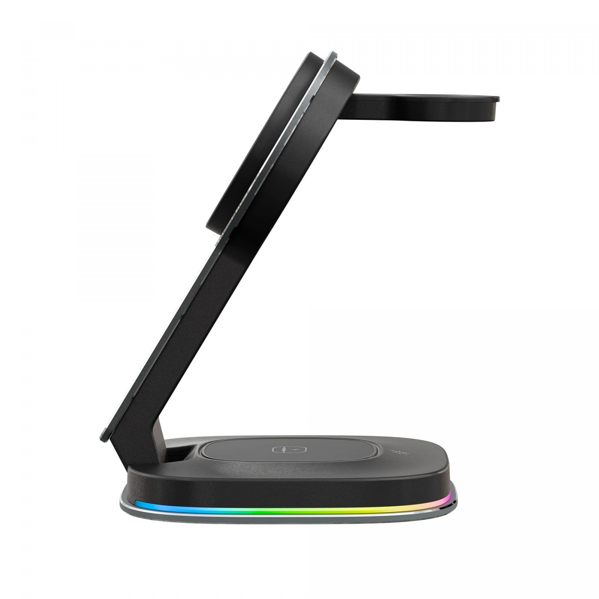 Беспроводная зарядная станция Breaking DS10 Trio 3in1 Qi2 20W, Графит. Фото 4