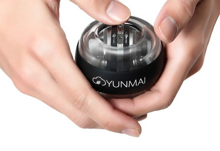 Кистевой тренажер Yunmai Powerball, синий. Фото 4