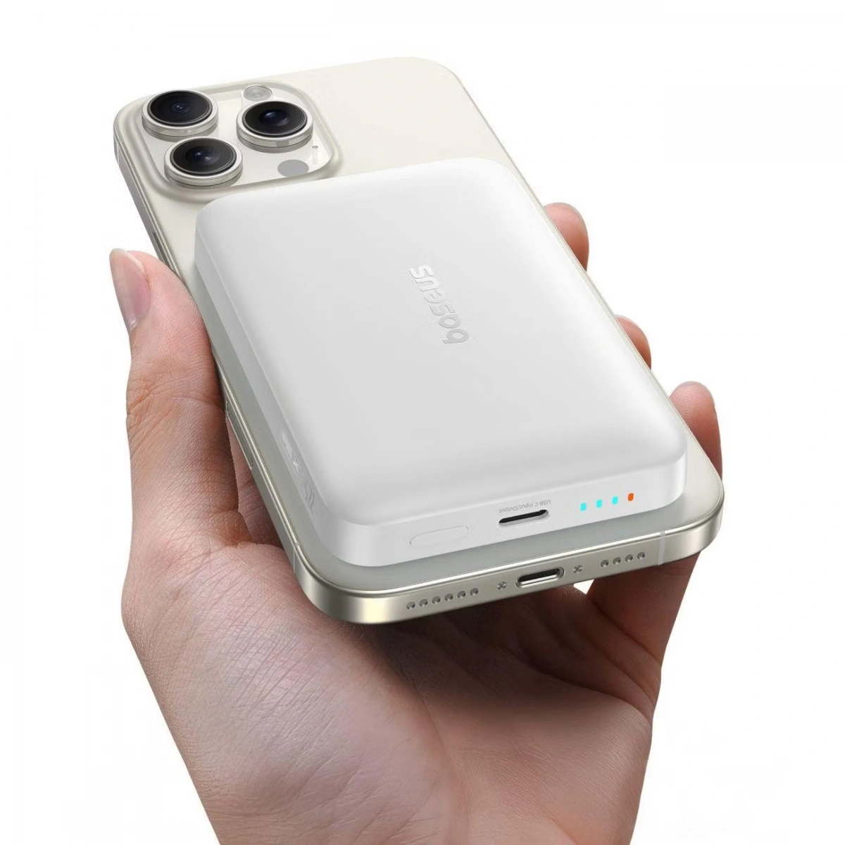 Внешний аккумулятор Baseus MagSafe EnerFill FM11 22.5W 10000mAh, Белый (P1008210E213-00). Фото 7