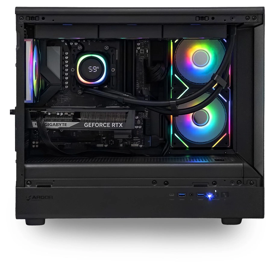 Системный блок CORE X (Crystal CM2 Ryzen 5 7500F, 32Гб DDR5, RTX5060 Ti, SSD 1Тб M.2, Gigabyte B850M, 650Вт). Фото 2