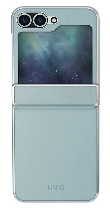 Чехол Uniq Hybrid для Samsung Galaxy Z Flip6/Z Flip5 ORA Premium leatherette, Mint (GZFLIP6HYB-ORAMNT). Фото 2
