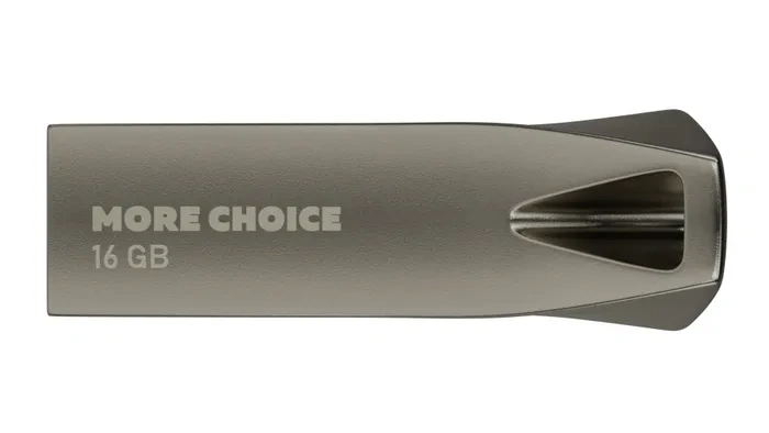 Накопитель More Choice MF16m 16GB USB 3.0 металлический корпус, Metal. Фото 3