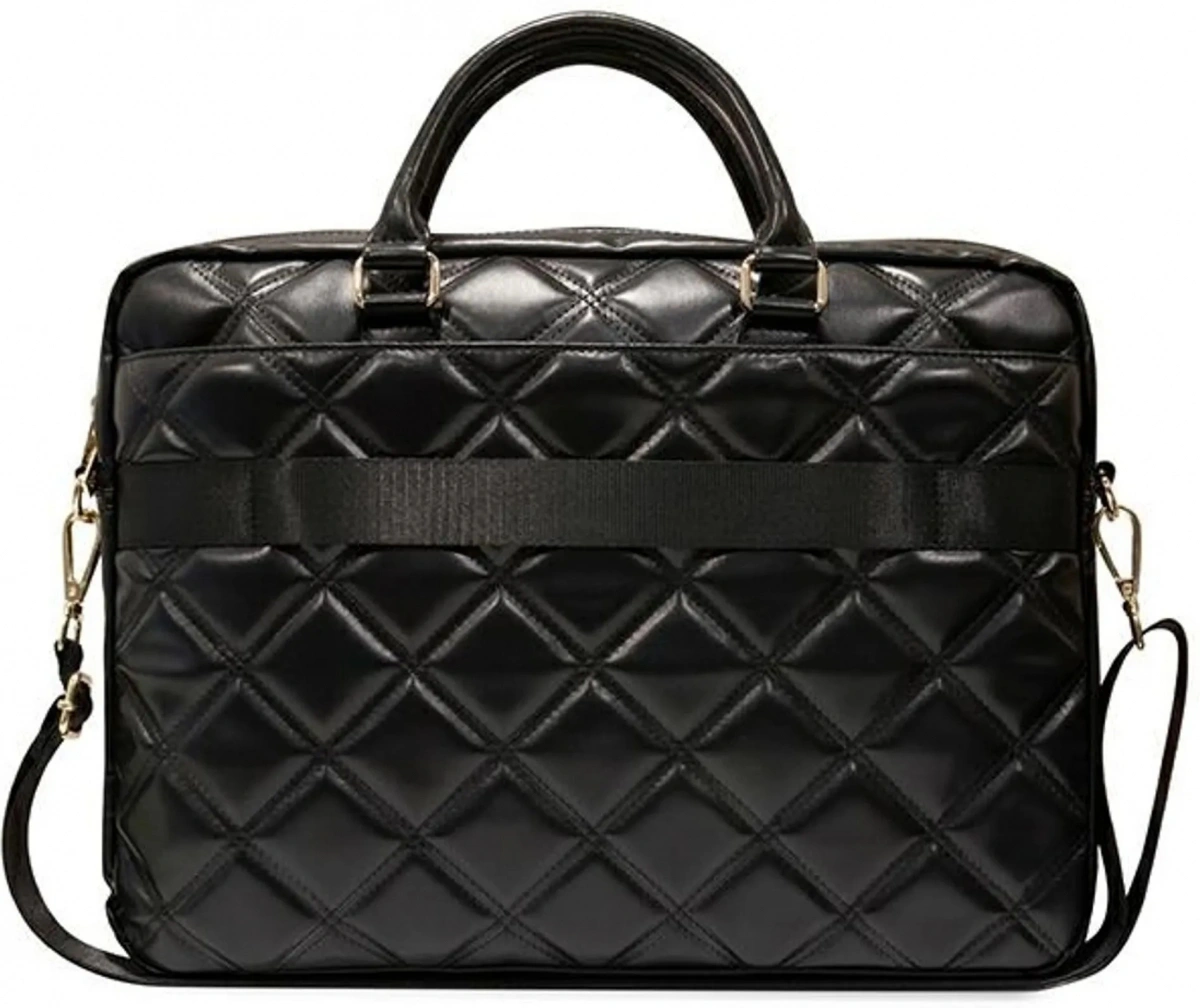 Сумка для ноутбука Guess Quilted 13"/15"/16", Чёрная (GUCB15ZPSQSSGK). Фото 2