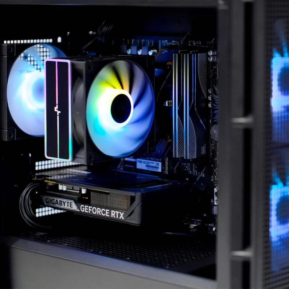 Системный блок CORE M (CH360 Ryzen 5 5600, 32Гб DDR4, RTX5060, SSD 1Тб M.2, Gigabyte B550M, 650Вт). Фото 4