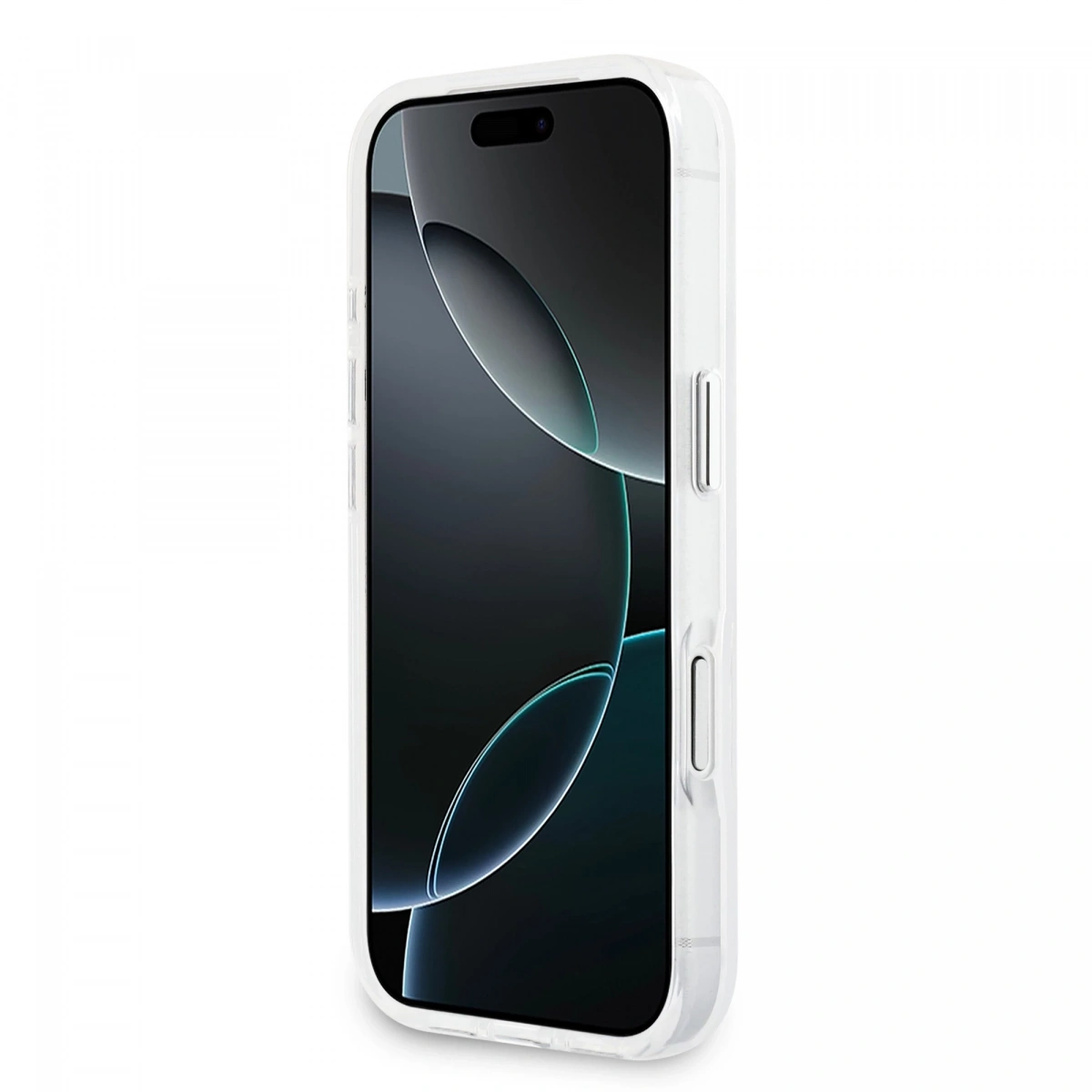 Накладка Guess для iPhone 17 Pro IML Gradient Triangle logo Metal Cam Hard (MagSafe), Прозрачная(GUHMP17LHGTMLCGT). Фото 5