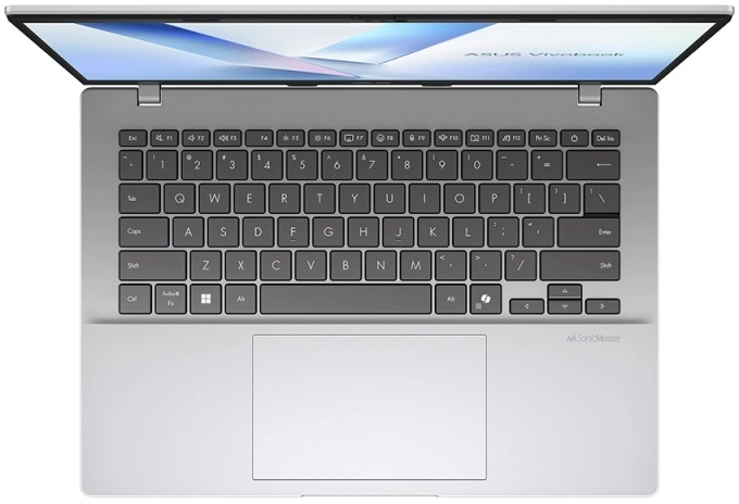 ASUS VivoBook 14, M1407KA-LY182, Серебристый (14", Ryzen AI 5 330, 16 Гб, 512 Гб SSD, AMD Radeon 820M, noOS) 90NB15H3-M009C0. Фото 4
